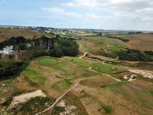 St Enodoc (Church) 9th Aerial Green